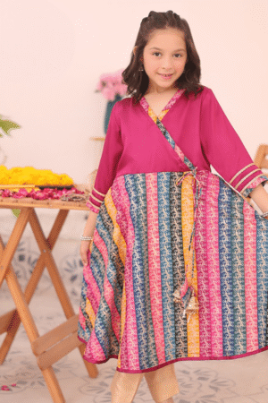 Girls Chinnon Silk Frock - Candy Floss